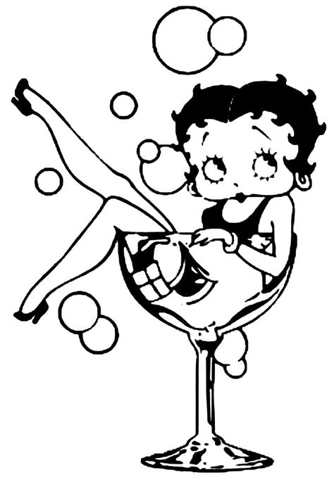 free printable betty boop coloring pages|betty boop gangster coloring pages.